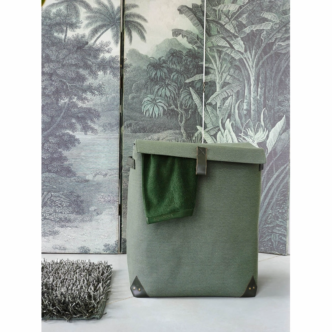 emerald green laundry basket